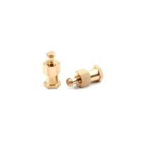 Espaçador de bucha de peças de latão CNC para usinagem CNC Revestimento PVD CVD