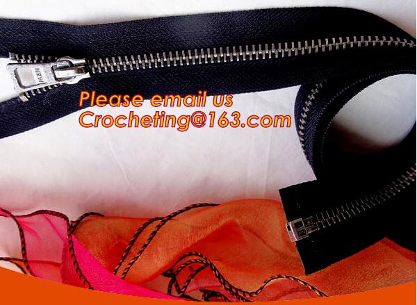 Fashion garment accessory lace zipper decorative zipper for fashion dress