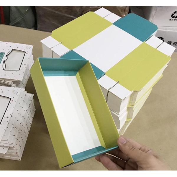 Custom Kids Underwear Packaging Box with Clear Window Drawer Style White Cardboard Box with Cartoon Design