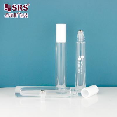 GB1-10ML Luxury High End Thick Bottle Transparent Custom Color Available Glass Roller Ball Perfume Bottle No Leakage