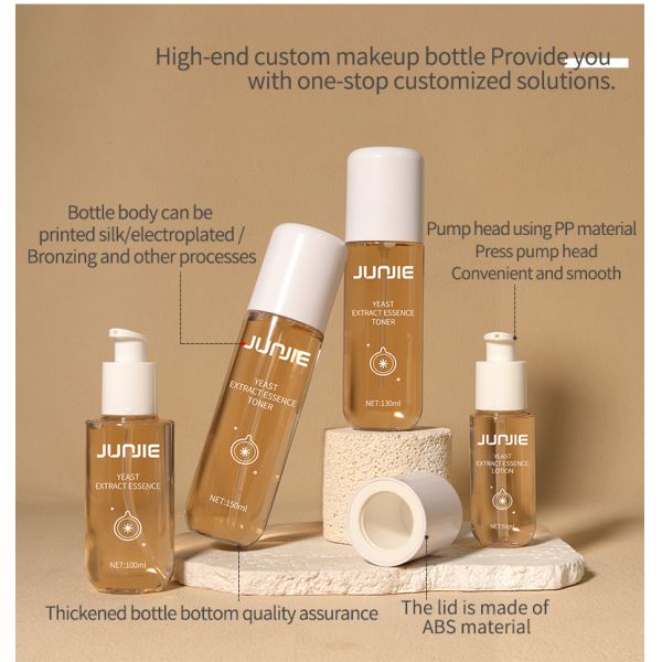 Wholesale PET Plastic Cosmetic Serum Lotion Pump Bottle 100ml Empty Skincare Container Facial Toner Packaging Custom Color Logo