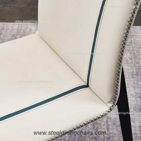 Luxury Minimalist House Iron Back 50cm 90cm Steel Frame Dining Chairs