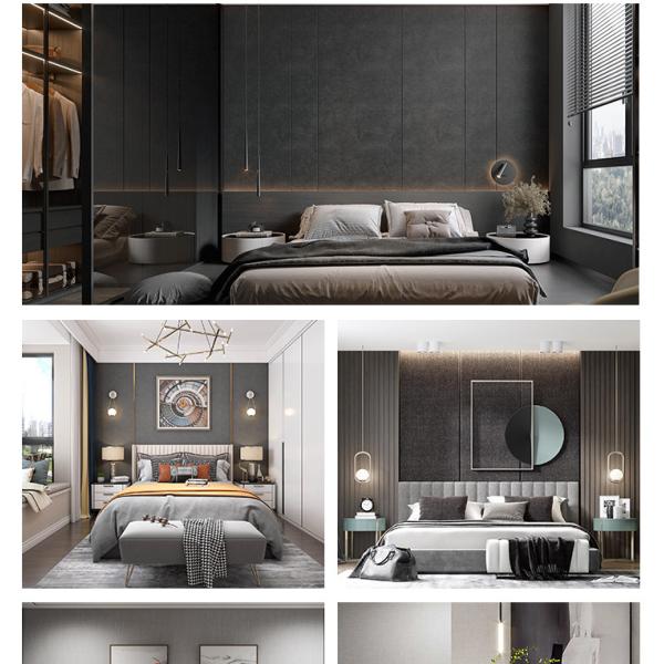 Soundproof Acoustic Fabric Bamboo Fiber Wall Panel ECO Friendly