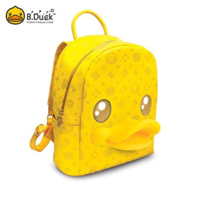 Oxford Cute Backpack Bag 3D Duck PU Nylon non phthalate pvc Material