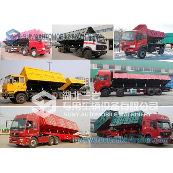 12 m Length Semi Side Dump Trailer Heavy Duty 3 Aaxle 60 Ton