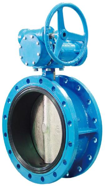BS AWWA DN150  Soft Sealing  Stainless Steel Double Eccentric Butterfly Valve