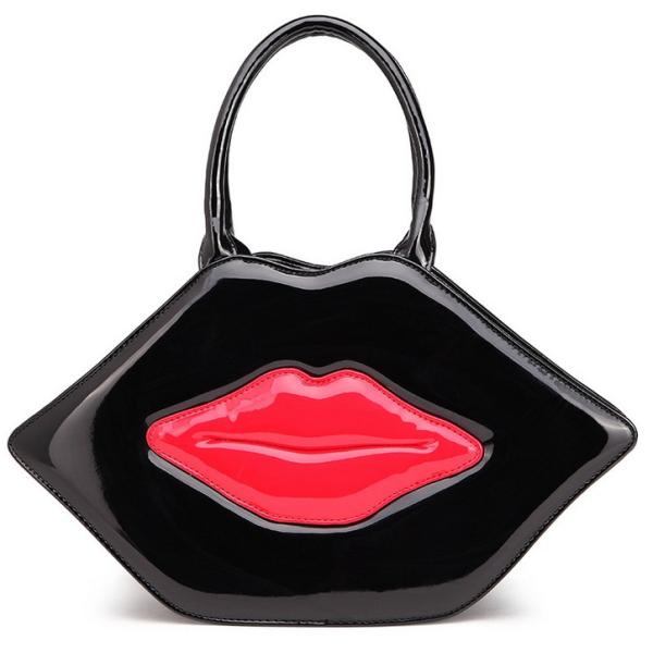 Creative lips handbag female fashion trend lovely personality cartoon