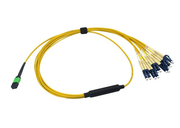 12core 24core MTP MPO Fiber Cable 3.0mm Single Jacket Or 4.6mm Double Jacket