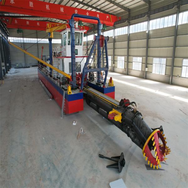Dredger à aspiration à découpe CCS avec moteur Cummins de 007 kW et débit d'eau de 500 m3/h
