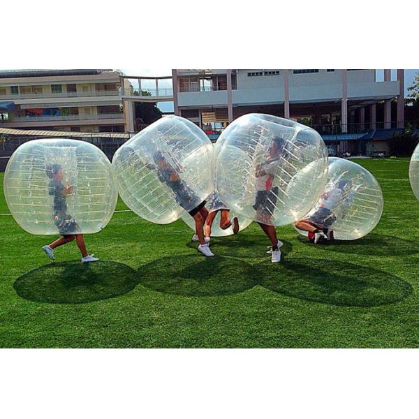 Transparent Color Inflatable Bubble Soccer Ball , Diameter 1.5 M Human Bubble Ball