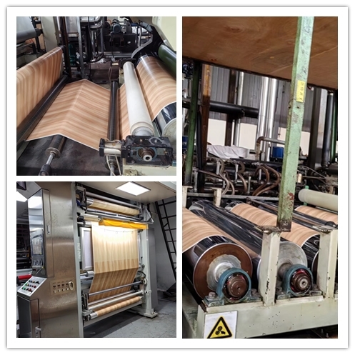 5018-2 0.065mm 0.06mm Thickness Anti Abrasion Wood Grain Water Transfer Decorative Film Manufacturer For LVP Floor