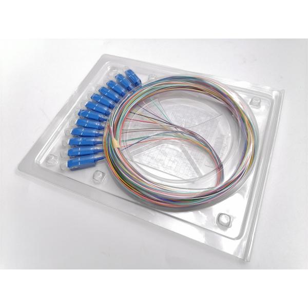 3ft SC UPC 12 Fibers OS2 Unjacketed Fiber Optic Pigtail
