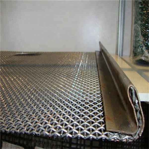 Steel Woven Vibrating Screen Mesh with 1mm - 100mm Mesh Size for High Tensile Strength and Abrasion Resistance