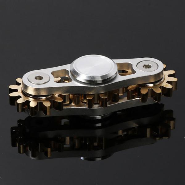 Metal Fingertip Gyroscope Gear Linkage Pure Copper Gyroscope for Adult Decompression