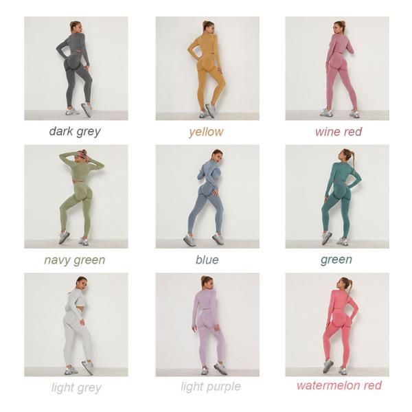 FashionThumb Hole Womens Seamless Gym Yoga Set Леггинсы с высокой талией Одежда