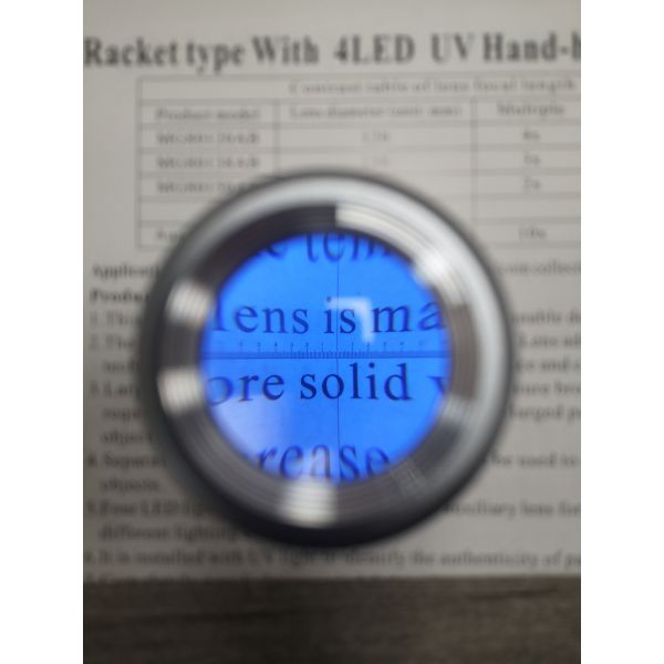 Optical Instruments 10x UV LED Magnifier Handheld Screen Magnifier Detection Tool