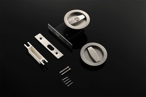 Fechaduras de porta de passagem de aço inoxidável cromado para banheiro