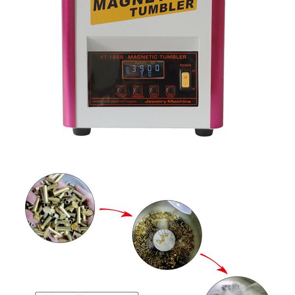 Jewelry Tools Equipment Electric Polishing Machine Magnetic Tumbler KT-185S