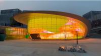 P4/8 Led Transparent Film Screen Outdoor Front Service Design criativo Instalação fácil