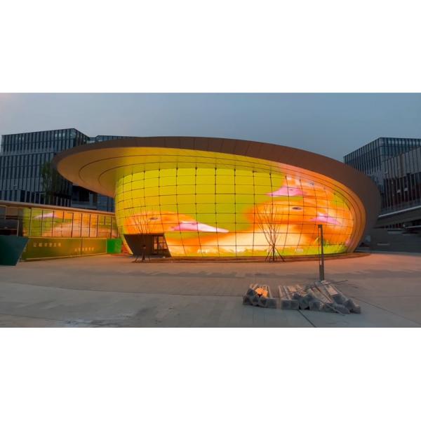 P4/8 Led Transparent Film Screen Outdoor Front Service Креативный дизайн Простая установка