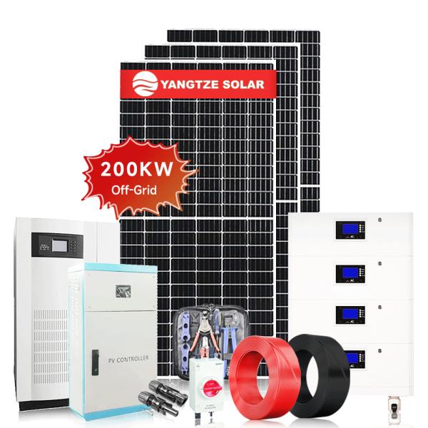 200KW Commercial Off Grid Solar System Kit OEM For Home