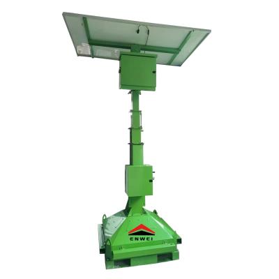 Mobile Solar CCTV Camera Street Tower Security Surveillance Tower For Traffic Management