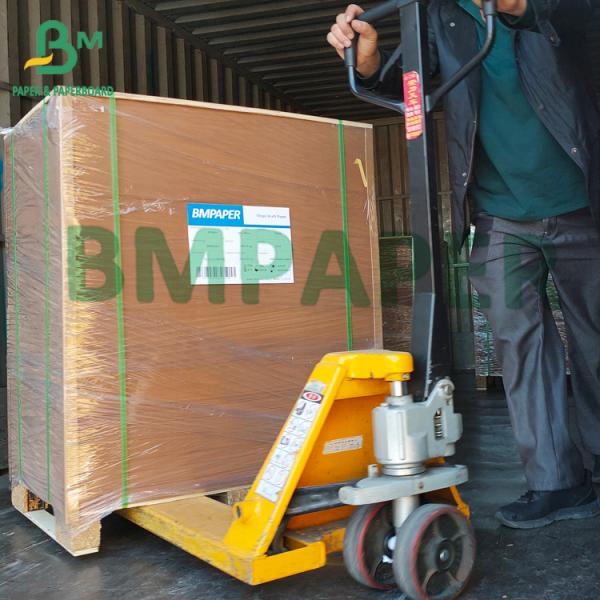 80gsm Semi Extensible Sack Kraft Paper For Cement Bags Packaging