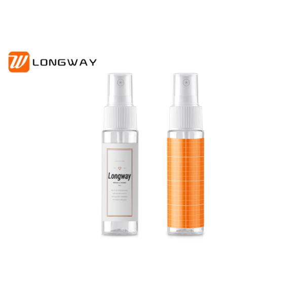Plastic PET 30ml square shoulder spray bottle for cosmetic packaging