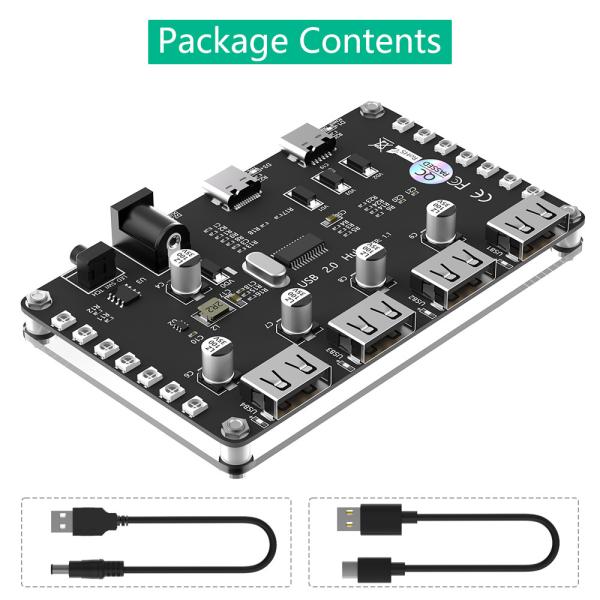 Type C 4 Port USB 2.0 Hub Expansion Cards Circuit Board