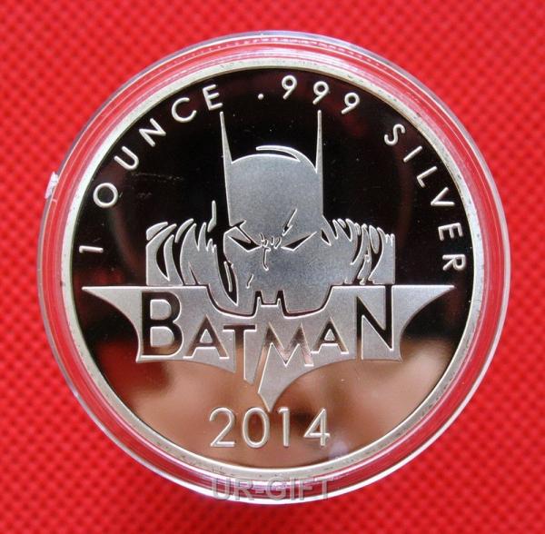 Batman Coin ,Super Hero ,Silver Plated Colorized Coin 1 Oz Token coin, Comics coin for sale
