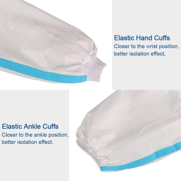 Splash Repellent Disposable Protective Clothing , Non Woven Disposable Protective Coveralls
