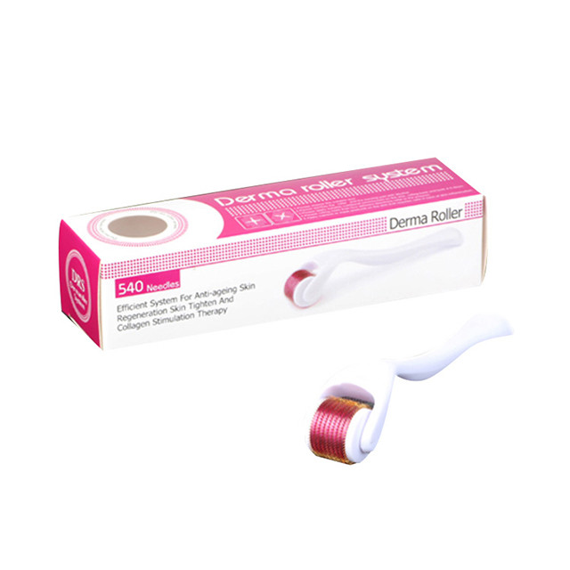 Hands Target Area Derma Roller Derma Rolling System with 540 Microneedle Titanium