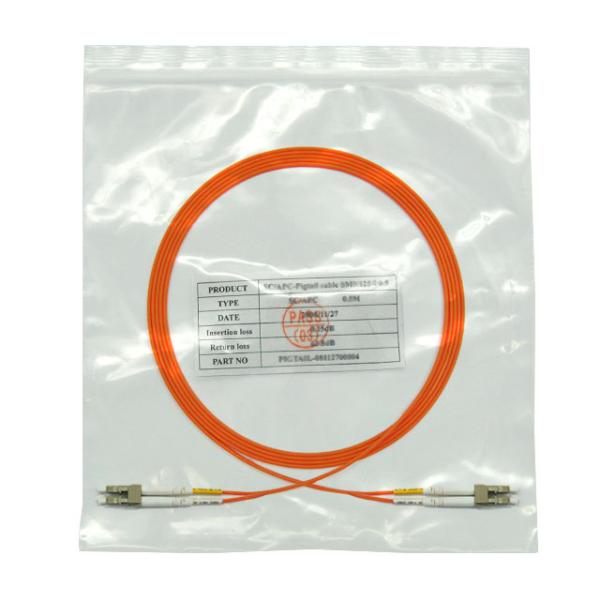 FTTX LC To LC Multimode Duplex Fiber Optic Patch Cable LCUPC Connector