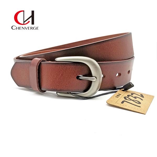 Пояс платья Chenverge Unisex неподдельный кожаный, поясы отдыха неподдельные Handmade кожаные