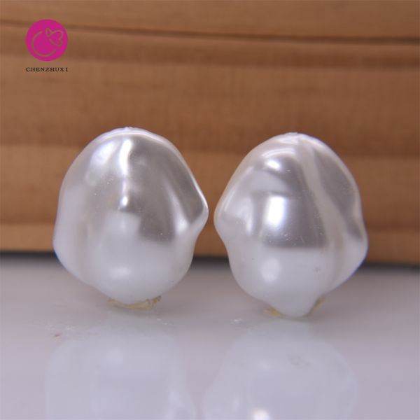 Hot Sale 14-20mm White Color Natural Baroque Freshwater Loose Pearls Beads for Jewelry Making