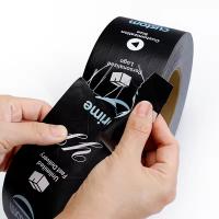 Logo personnalisé Marque Ruban d'emballage à base de papier kraft activé par eau noire