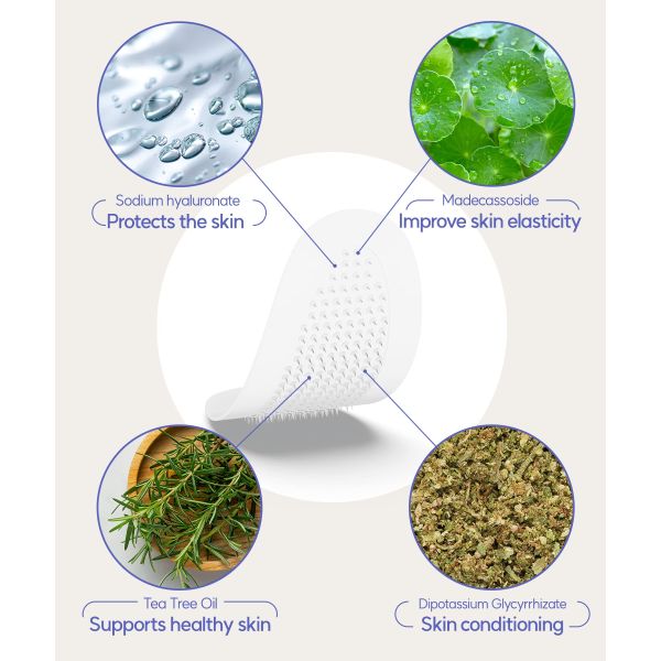 OEM Logo Dissolving Microneedle Forehead Patch Hydro Face Patches For Wrinkles
