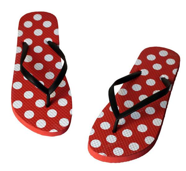 V strap full color printed  Women Flip flops  thongs slipers manufacturers