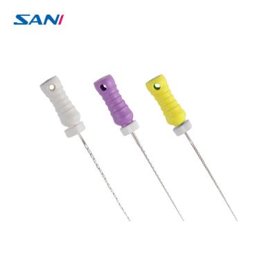Nickel Titanium 25mm Hand Dental K Files For Medical Treatment
