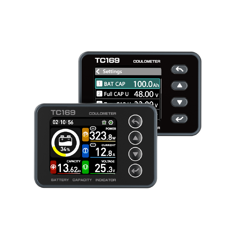 TC169 1.69 Inch Battery Pack Monitor Display With Color Screen 8-80V 0-150A