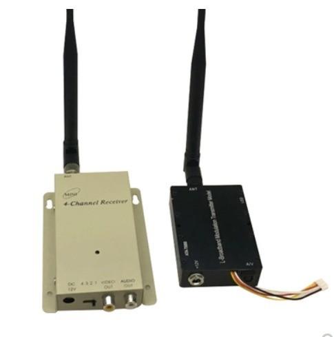 Transmetteur et récepteur vidéo sans fil FPV 1.2Ghz léger avec 4 canaux 200g