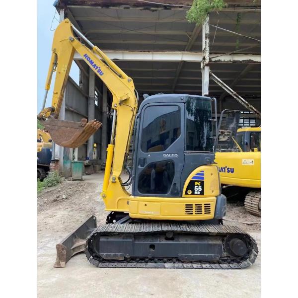 Excavadora usada de 1,5 t Venda de segunda mão PC55 Komatsu Earth Mini Excavator