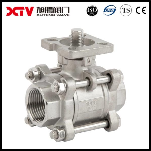 Электрический приводящий 3PC ISO 5211 шаровой клапан для плавучей конструкции