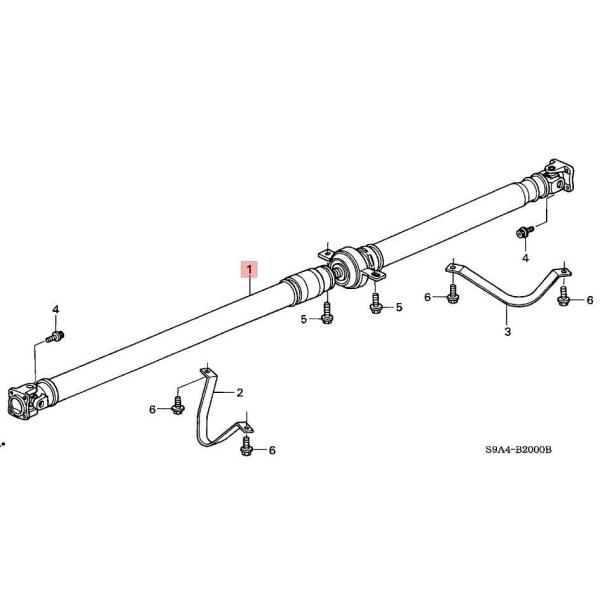 Honda CR-V 2002-2006 4WD Brand New Direct Fit Rear Driveshaft Prop Shaft 40100SCAA01