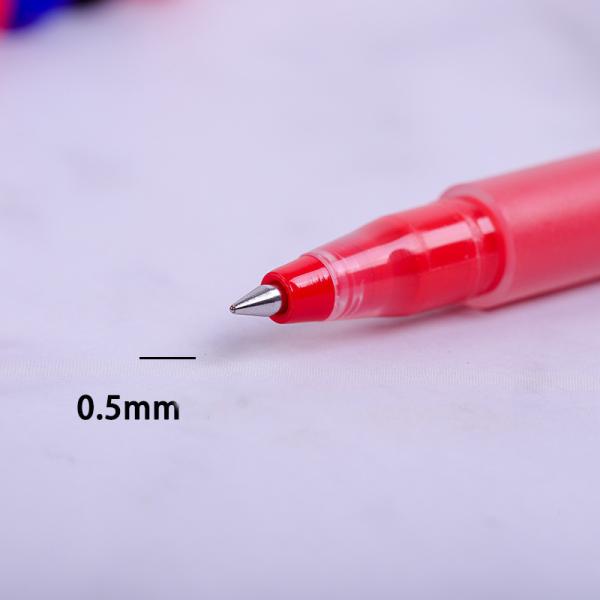 Plumas automáticas de relleno de tinta con gel de relleno de tinta 05 mm para bolígrafo de plástico de colores a granel