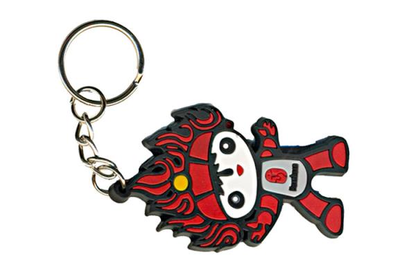 Motor Shape 3D Effect Custom Promotional Event PVC Rubber Keychain