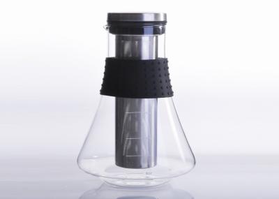 Borosilicate Glass Cold Brew Coffee Maker , 32OZ Cold Coffee Pitcher