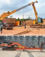 Excavateur à bras télescopique à deux sections à charge lourde