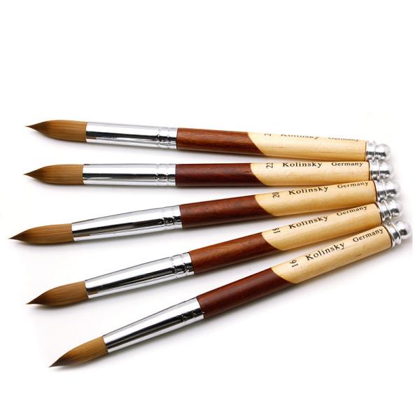 Classical Design Kolinsky Acrylic Nail Brush Art With 9 Different Sizes