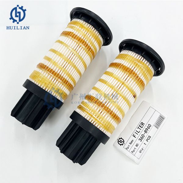 cat 360-8960 Excavator Spare Part Fuel Filter Replace for 3608960 Construction Machinery Excavator Engine Accessories Fuel Filter